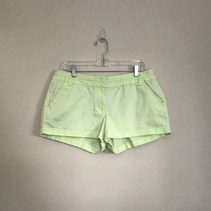 J. Crew Highlighter Yellow Chino Shorts